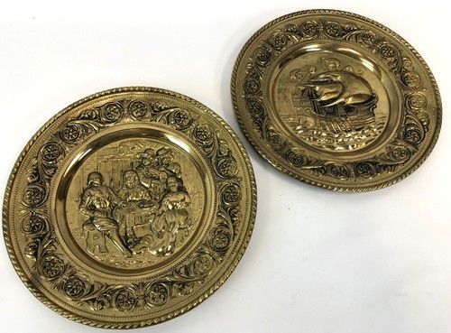 Vintage pair stamped - 12", brass