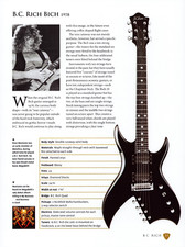 1978 B.C. RICH BICH Guitar Spec PIN-UP WALL ART PRINT - DAVE MUSTAINE METALLICA