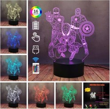 3D Spiderman VS venom Lamp 16