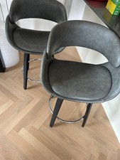 Torcello Bar Stool Grey PU