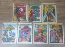 JOBLOT OF VINTAGE  MARVEL SUPER ADVENTURE PAPER COMIC ISSUE,S  1,2,3,4,6,8,9