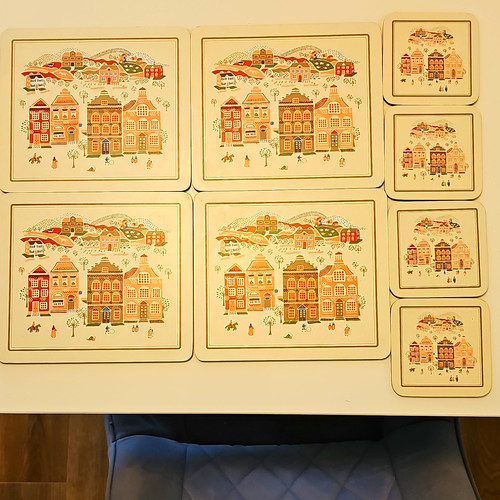 Vintage square cork coaster - vintage,