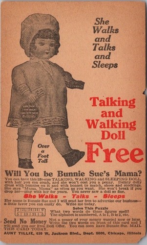 Vintage aunt tillie mail - "aunt, tillie"