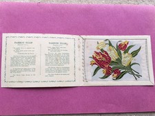 C1930s ERA KENSITAS FLOWERS PARROT TULIP-DARWIN TULIP LARGE SILK CIGARETTE CARD