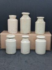 6 Old Off White Stoneware