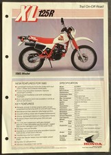 HONDA XL125R Motorcycle Sales
