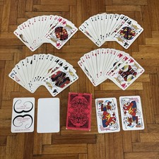 Vintage Salvador Dali playing cards 24K gold gilded edged COMPLETE set of 52