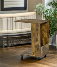 C Shaped Side End Table