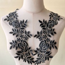 1 Pair Flower Applique Patch