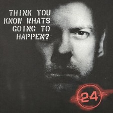 2007 24 (Twenty Four) Jack Bauer FOX TV Show T-Shirt XL Keifer Sutherland Eddie
