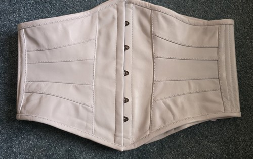 Real leather white - real, 3xl