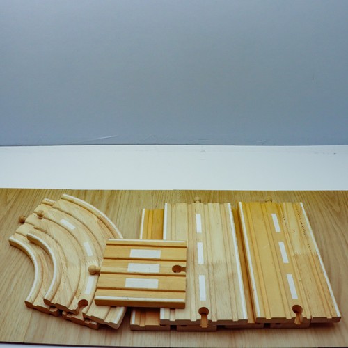 Wooden train track road - wooden,