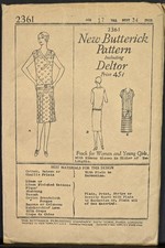 1920s Butterick Pattern 2361