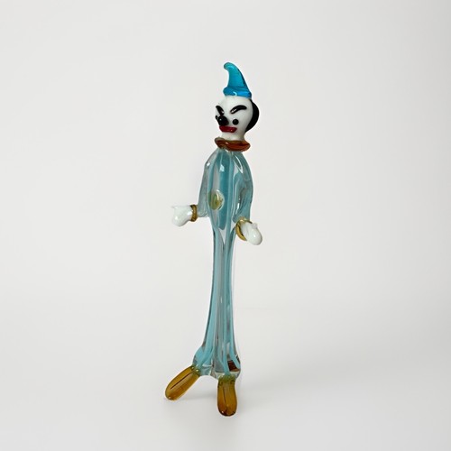 Vintage glass clown - vintage, figurine