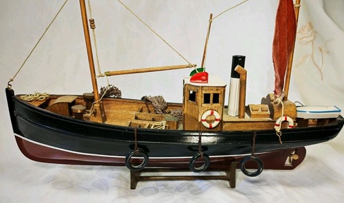 Vintage wooden fishing boat - vintage,