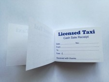 Taxi Licensed Receipt Minicab