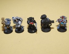 Warhammer 40k - Space Wolves - 5x  Marine  Wolf, Long Fang, Devastator Squad, #G