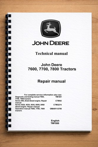 John deere 7600 7700 - 7600, 7800