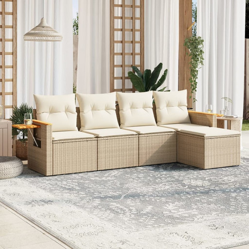 Garden sofa set beige - sofa,