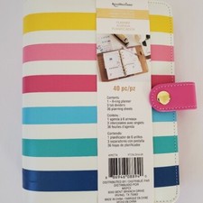 Recollections Creative Year Multicolor Striped Planner NWT