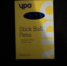 Box Of Blue Stick Pens