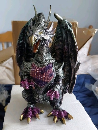 Purple dragon ornament - dragon, 23cm