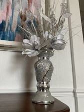   Christmas  winter Vase Diamanté Floral Art Arrangement ornament 