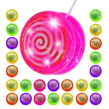 Set Of 24 Kids Yoyo Lightup Spinning Toy Children Gift Party Bag Stocking Filler