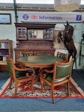 Mid Century Green Leather Top