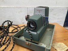 Argus 300 Slide Projector Model III GREEN VINTAGE in Original Case parts/display