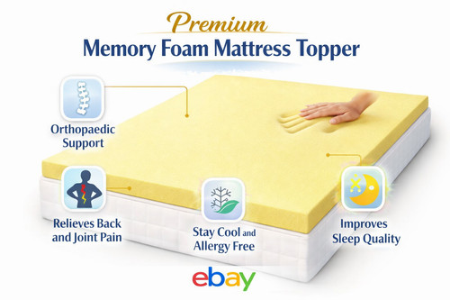 Memory foam mattress topper - memory,