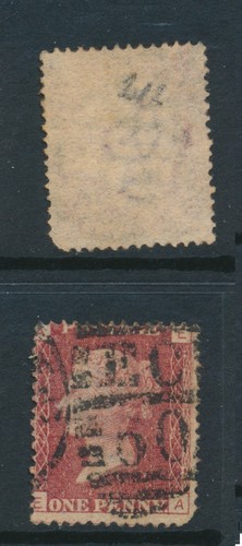 1864 penny red sg43 - red, plate