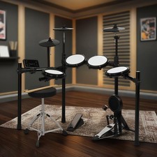 Glarry Electric Drum Set with 150 Sounds 30 Demo Songs for Beginner Sticks Pedal