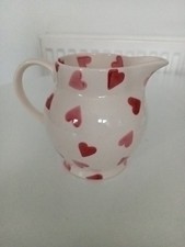 Emma Bridgewater 1/2 pint.  10cm Hearts Jug. CRACKED.