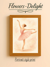 BALLERINA  WATERCOLOUR   A4