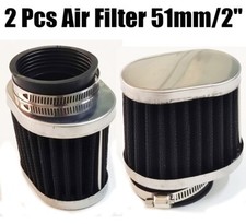 2X Motorcycle Air Filter 51mm