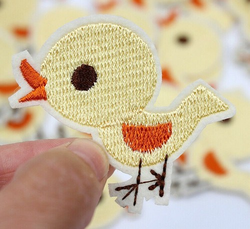 Baby chick embroidered badge - baby,