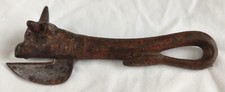 Antique heavy cast iron bulls - heavy,