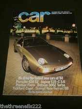 CAR MAGAZINE - PONTIAC FIERO - TICKFORD CAPRI - DEC 1983