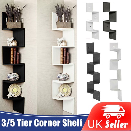 Tier corner shelf wooden - corner,