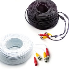 BNC DC Power Lead CCTV Security Camera DVR Video Camera Extension Cable 5M -100M