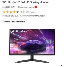 LG 27" Ultragear Full HD IPS