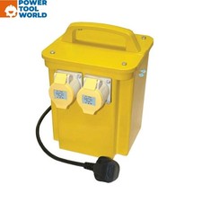 Faithfull TRAN33A 3.3kVA Dual Socket Site 110v Transformer