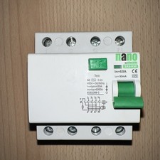 Nano Electric 63A 30mA 3 Phase