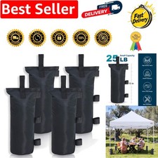 Set of 4 Black Gazebo Sand