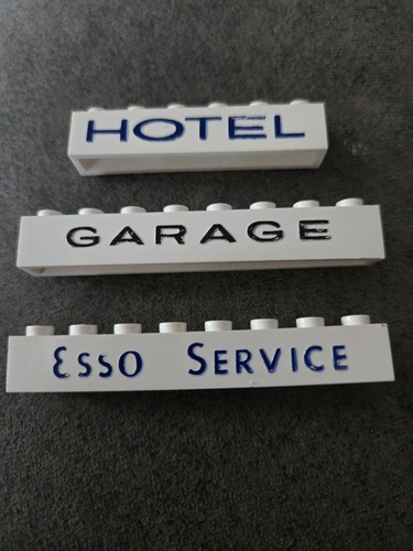 Vintage lego garage hotel - lego, and