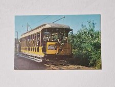 Vintage tram postcard - vintage, route