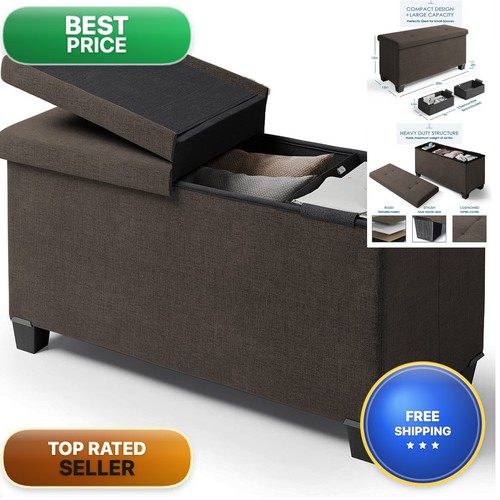 Storage ottoman bench inch - storage,