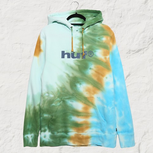 Huf tie dye hoodie - huf, lo-fi