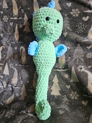 Handmade crochet seahorse soft - handmade,